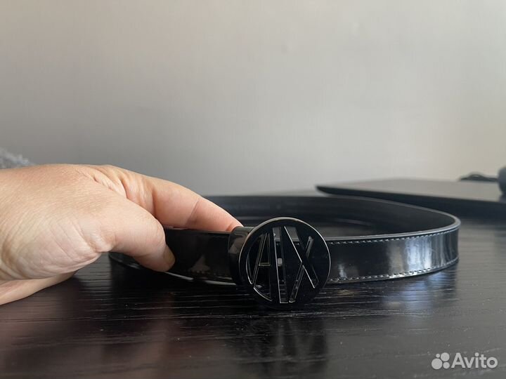 Оригинальный кожаный ремень Armani Exchange