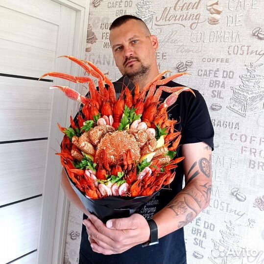 Букет из раков и крабов