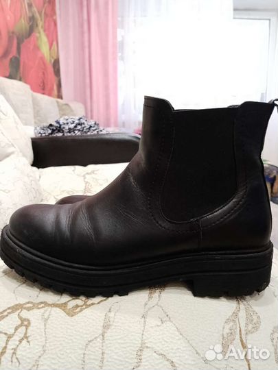 Кожаные ботинки 40