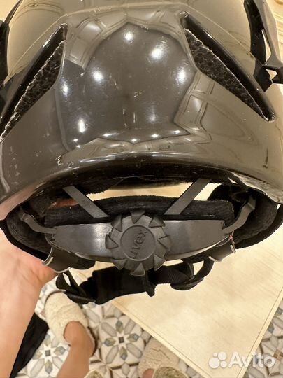 Горнолыжный шлем Uvex (размер L) + комплект защиты