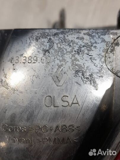 Фонарь противотуманный задний Renault duster Лев