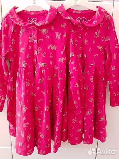 Платье 104р; 98р; 92р. для двойн