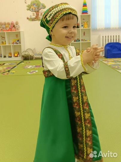 Русский народный костюм для девочки 86-92