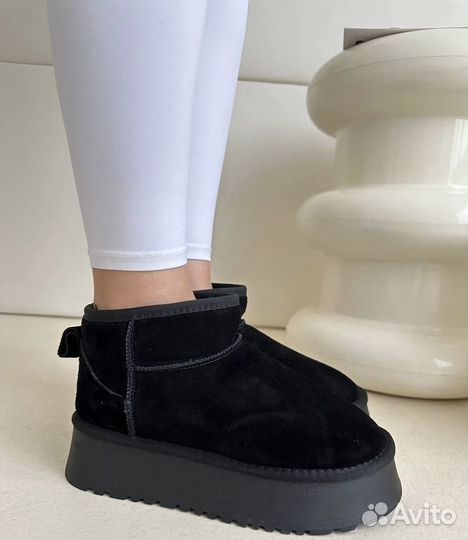 Угги женские черные зимние 36-41