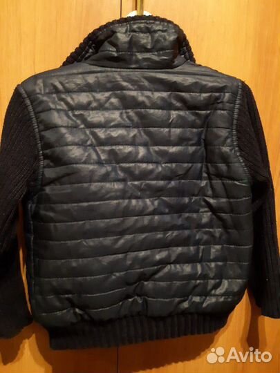 Куртка с трикотажнымм рукавами