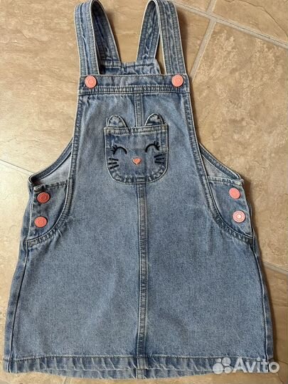 Джинсовый сарафан для девочки 116