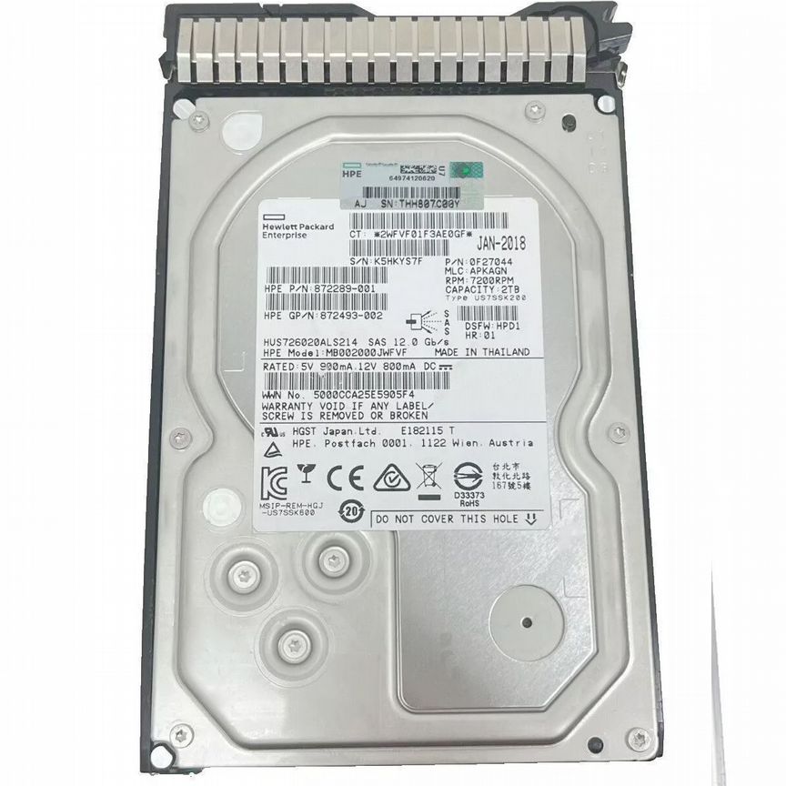 [MB002000JWFVF] Жесткий Диск Hp 2tb Sas 3,5" Hdd Mb002000jwfvf