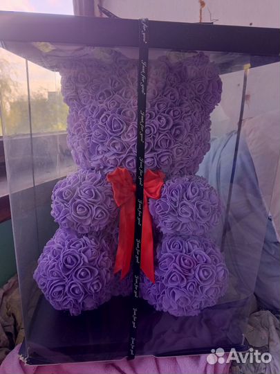 Медвезь из декоративных роз