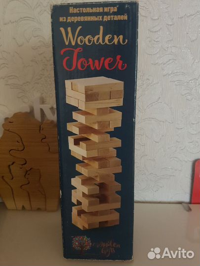 Игра настольная падающая башня, дженга