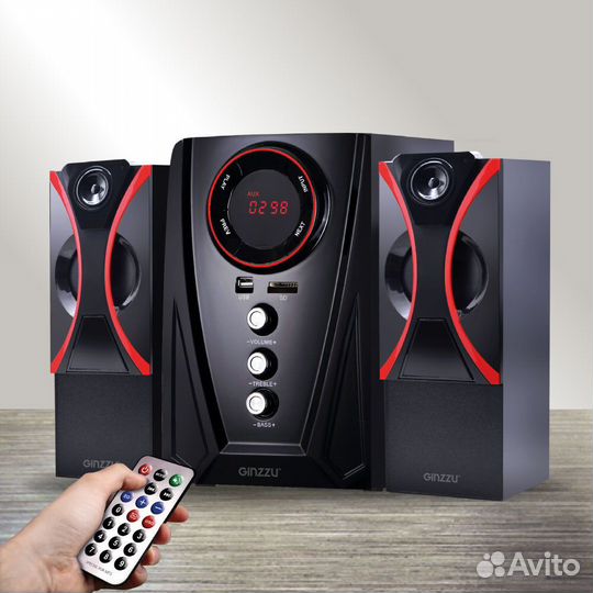 Акустика Ginzzu GM-407 USB/FM/40W Bluetooth (2.1)