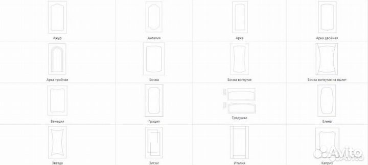 Сборник мебельных фасадов DXF для чпу