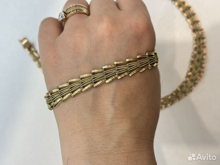 Цепь и браслет комплект