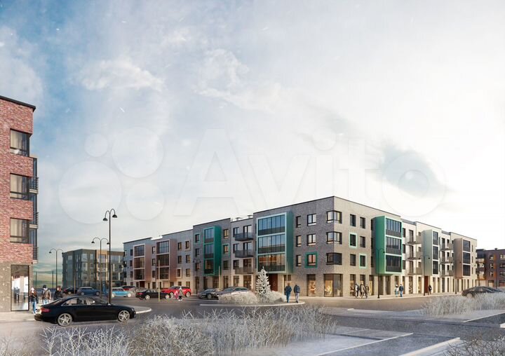 2-к. квартира, 60,7 м², 1/5 эт.