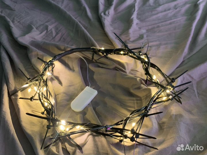 Терновый венок с подсветкой