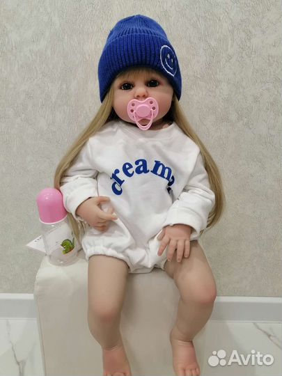 Новая кукла реборн 60 см большая девочка