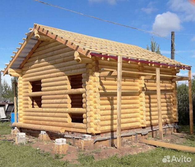Соберу сруб дома, бани
