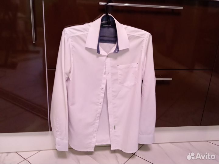 Рубашка белая рост 164-170