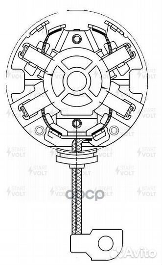 Узел щеточный стартера для а/м Toyota Corolla E110