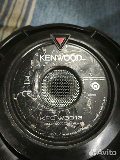 Сабвуфер kenwood kfc-w3013