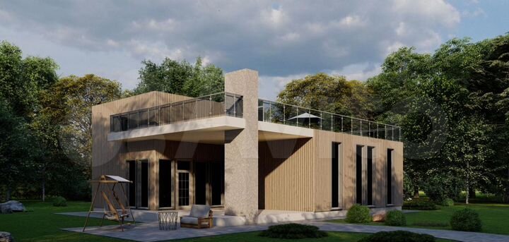 Дом 100 м² на участке 12 сот.