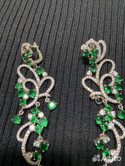 Серьги серебро