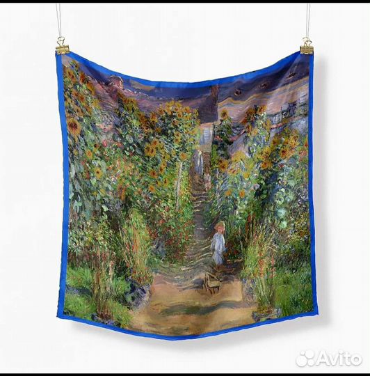 Платок принт по мотивам Ван Гога