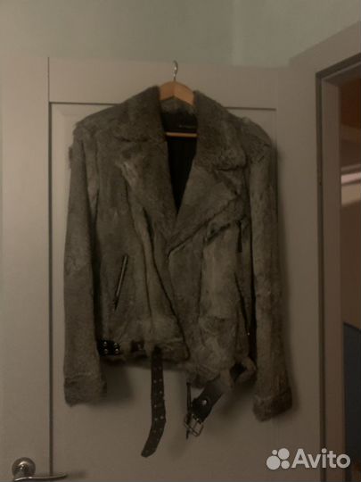 Куртка косуха женская из кролика y2k