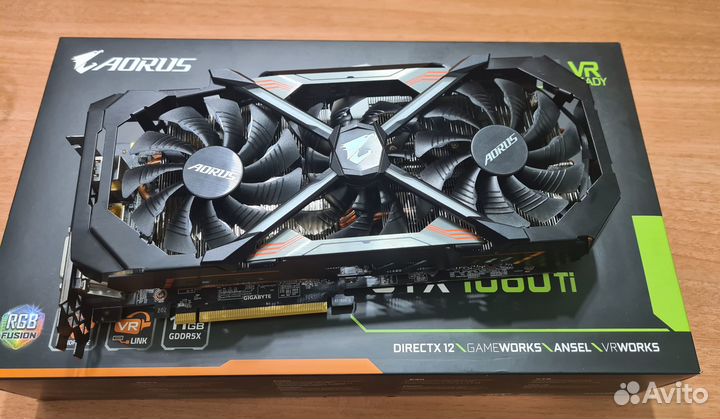 Видеокарта GTX 1080 Ti 11Gb Gigabyte Aorus