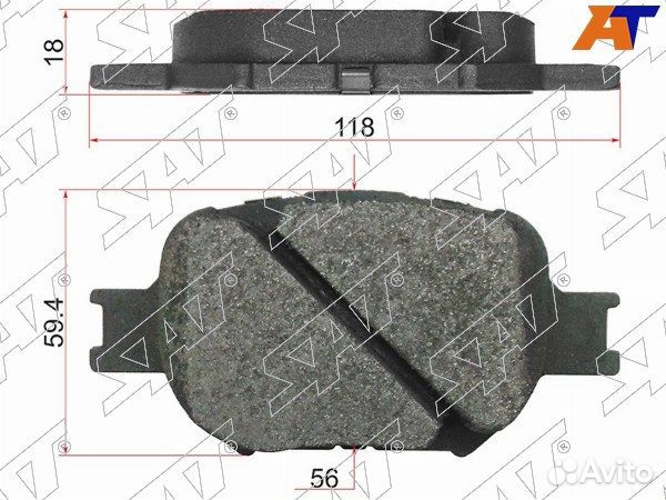 Колодки тормозные Передние toyota corolla verso