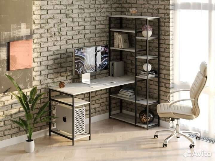 Стол Стеллаж. Стол компьютерный Лофт