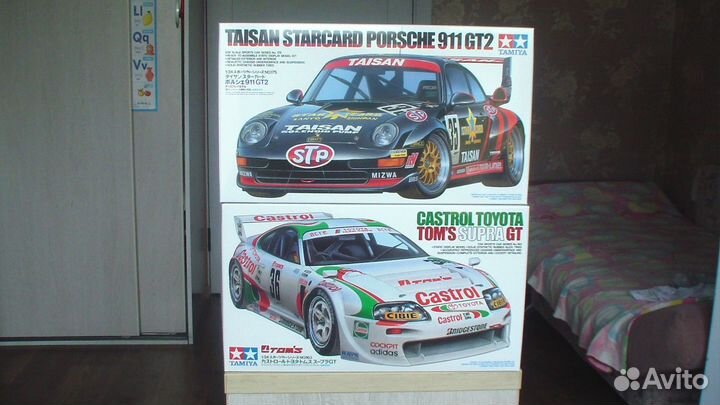 Сборная модель 1/24 porsche, toyota supra