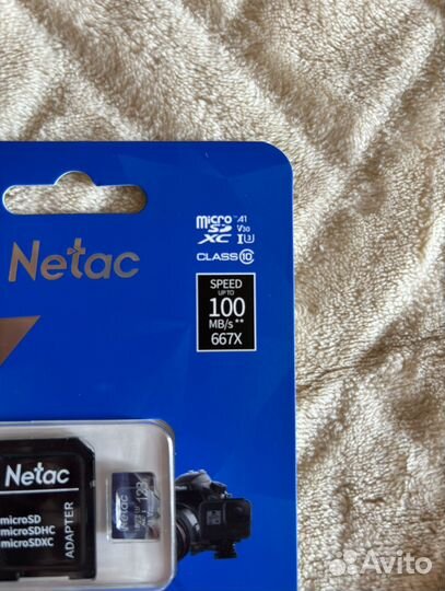 Карта памяти Micro SD 128 GB Netac