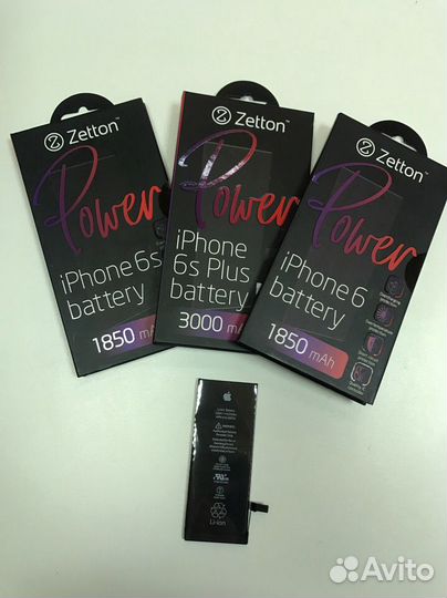 Акб iPhone OEM/Zetton - 6/6plus/6S/6S Plus
