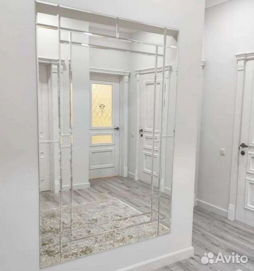 Зеркало ромбик панно фацетом