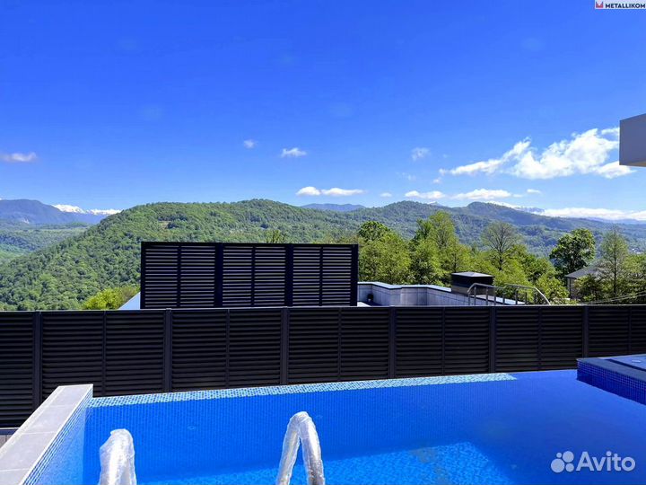 Забор жалюзи под ключ