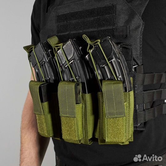 Тактический подсумок под 3 магазина TS34, olive