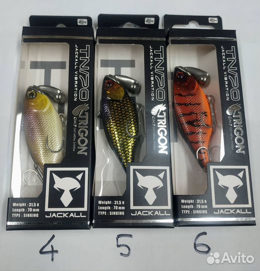 Воблер Раттлин Jackall Trigon TN70
