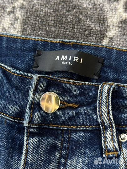 Джинсы amiri skinny синие