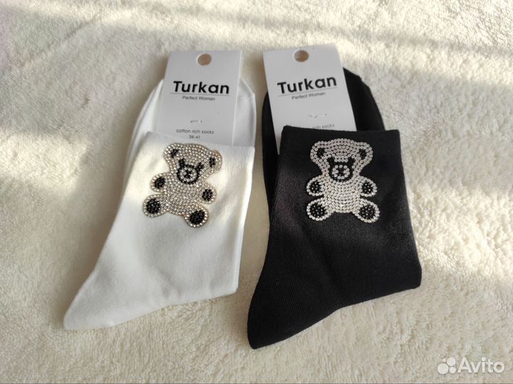 Носки женские turkan со стразами