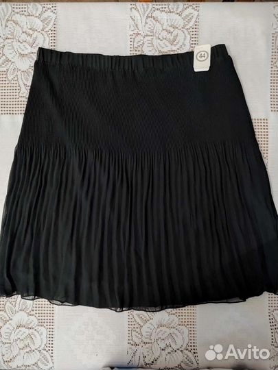 Юбка плиссе черная