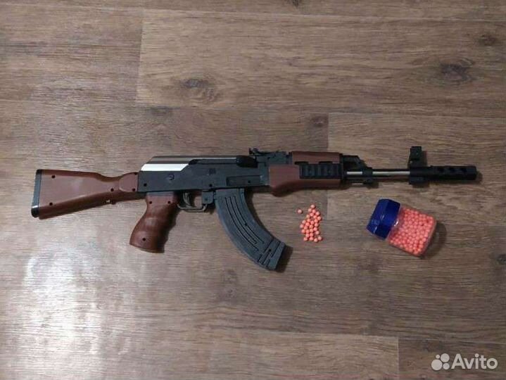 Игрушечный ак47 с пульками