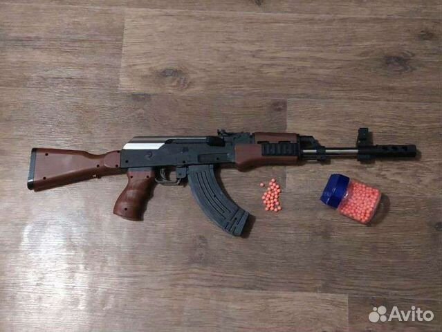 Игрушечный ак47 с пульками
