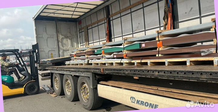 Листовой металл цвет вишня,зеленый мох,мятный едут