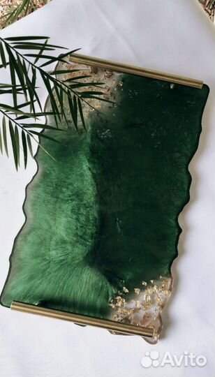 Поднос из эпоксидной смолы