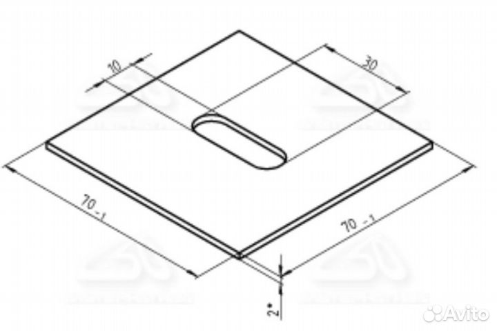Кронштейн фасадный 100-70-70-2мм
