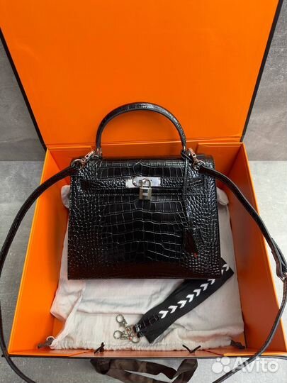 Сумка Hermes Kelly 28 крокодил