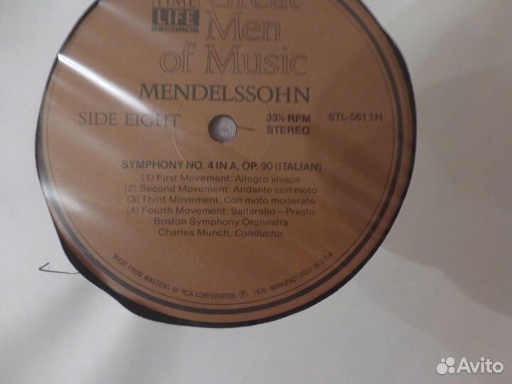 Mendelssohn Мендельсон USA 1975 год