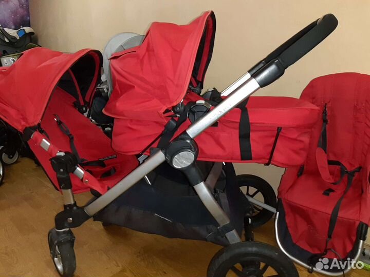 Коляска для погодок и двойни baby jogger city sele