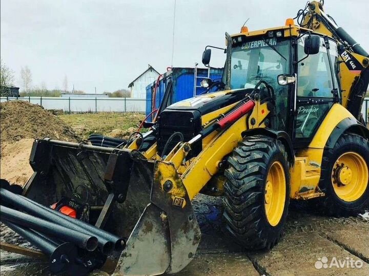 Услуги экскаватора погрузчика, гидромолот, ямобур