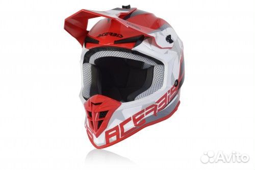 Кроссовый шлем Acerbis linear Red/White